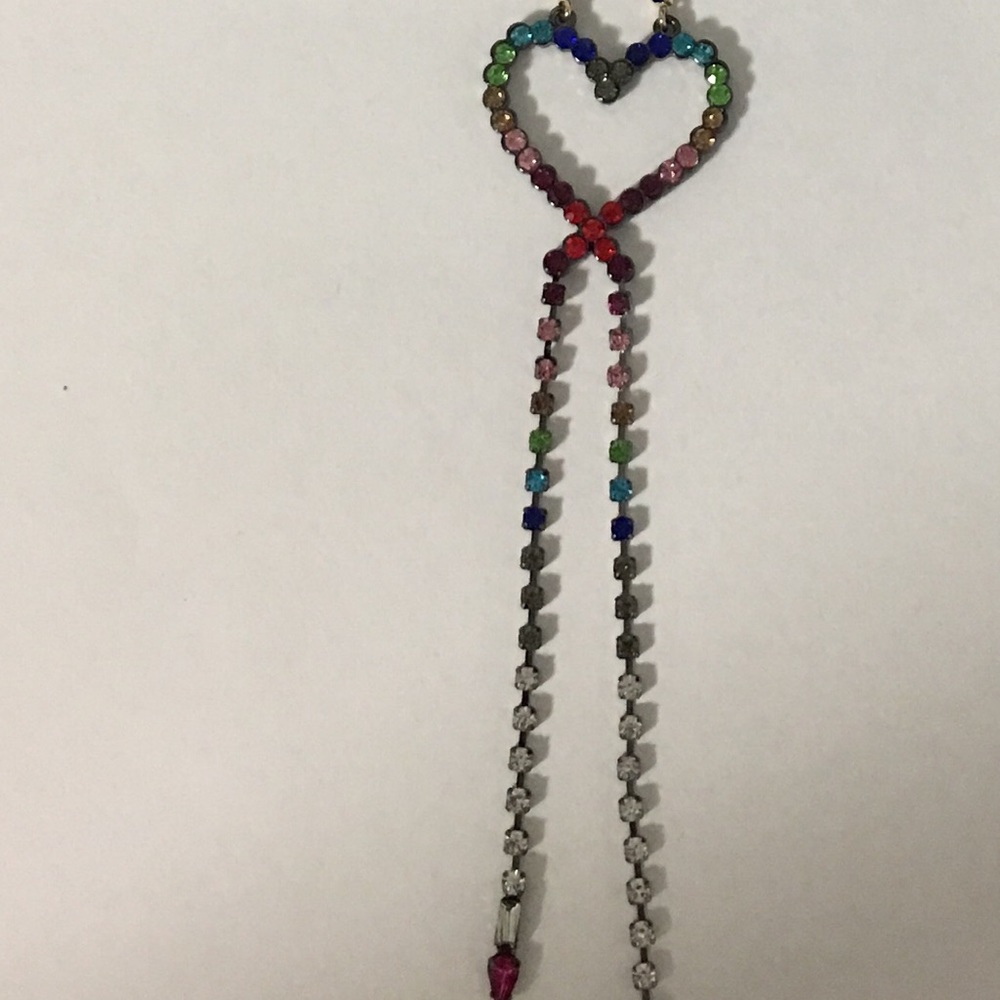 Betsey Johnson Rainbow Heart Necklace 🌈🏳️‍🌈